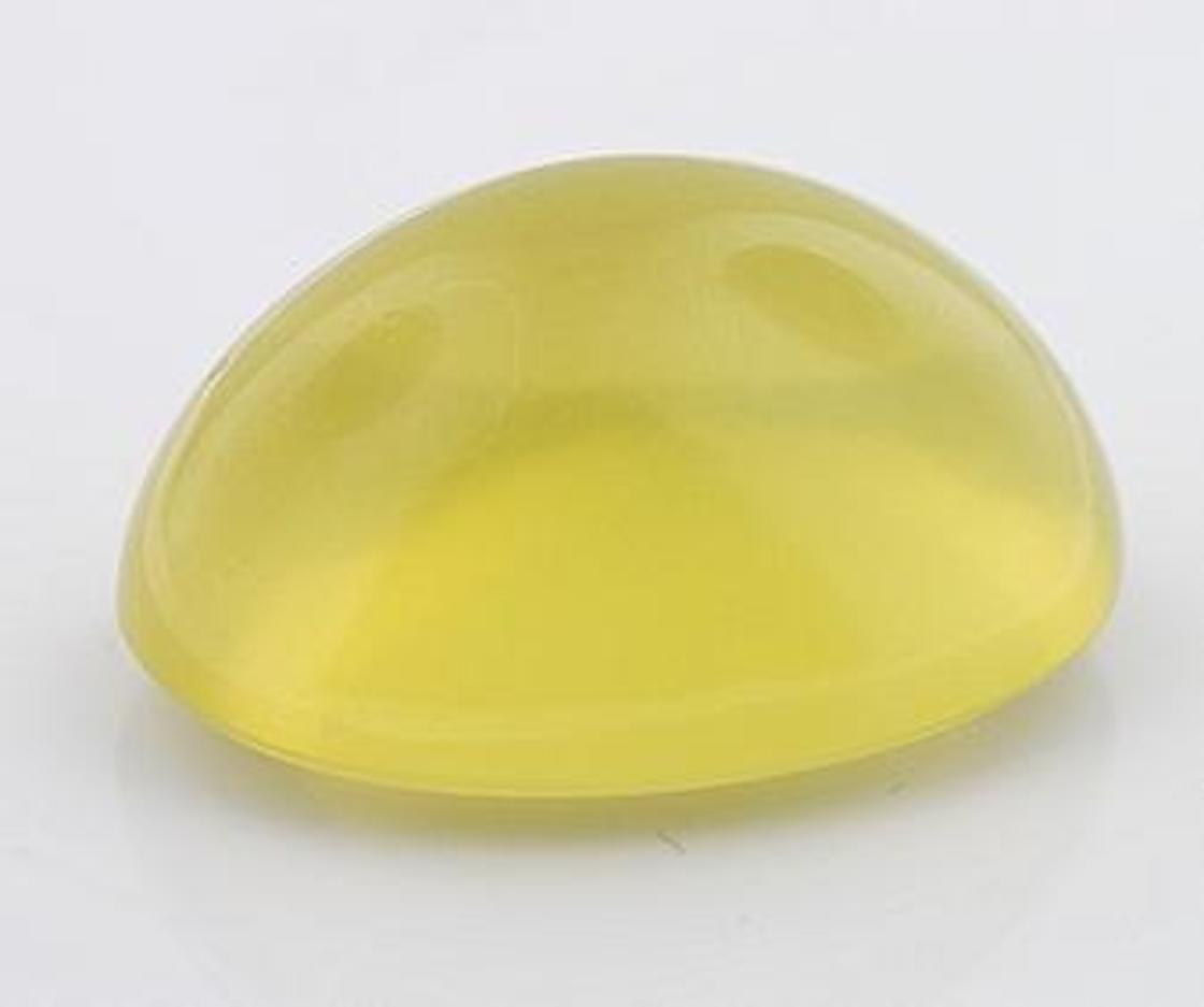 Lemon Quartz cabochon oval 49.46 ct