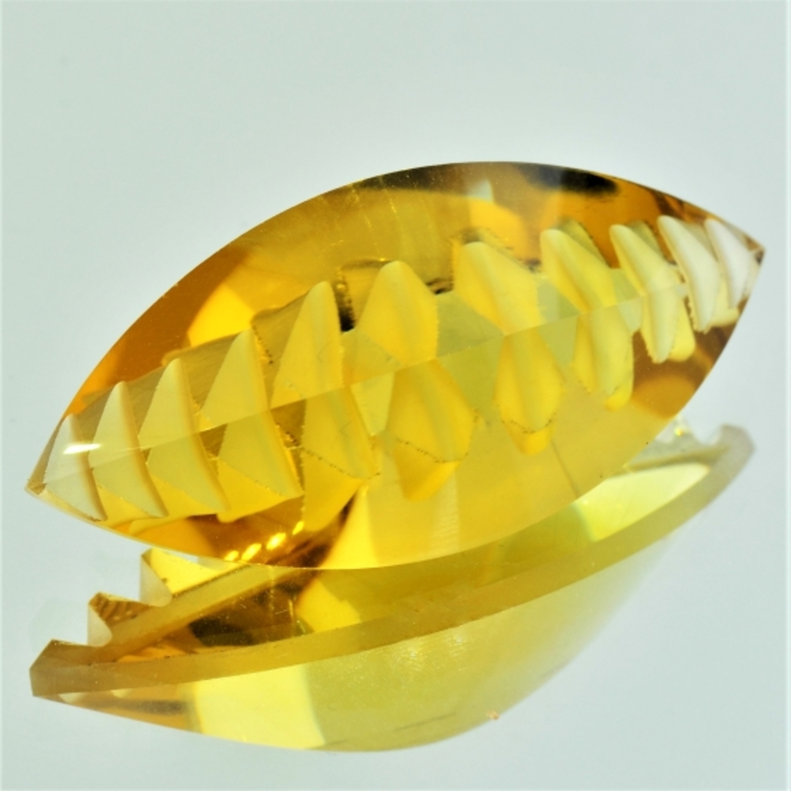 Citrin Navette-Design 45,23 ct