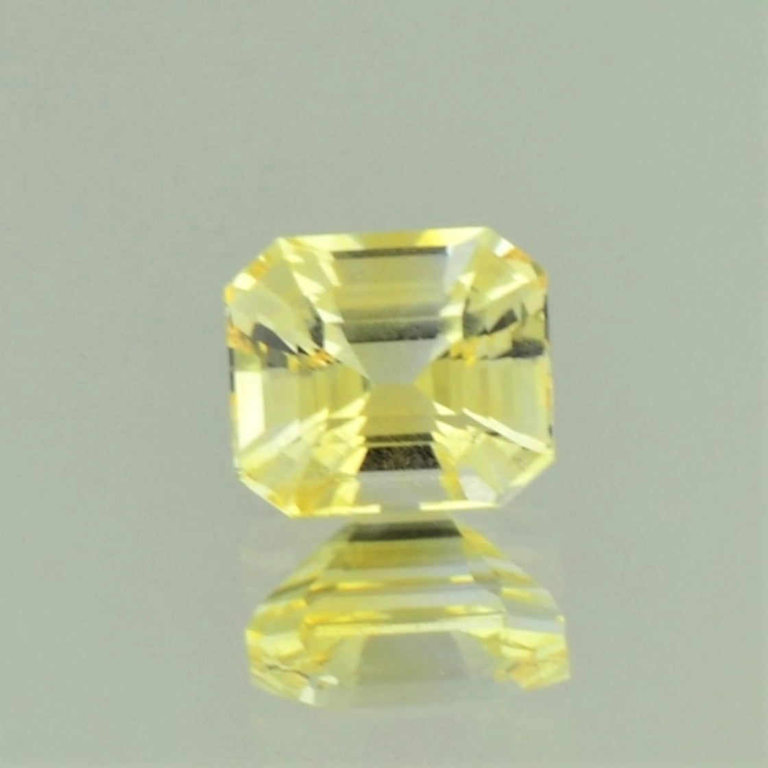 Sapphire octagon light yellow unheated 2.02 ct