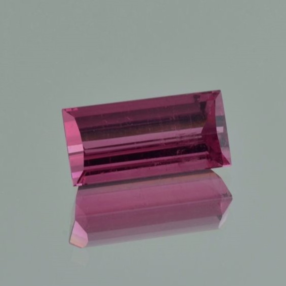 Rubellite Tourmaline rectangle pinkish red 10.18 ct