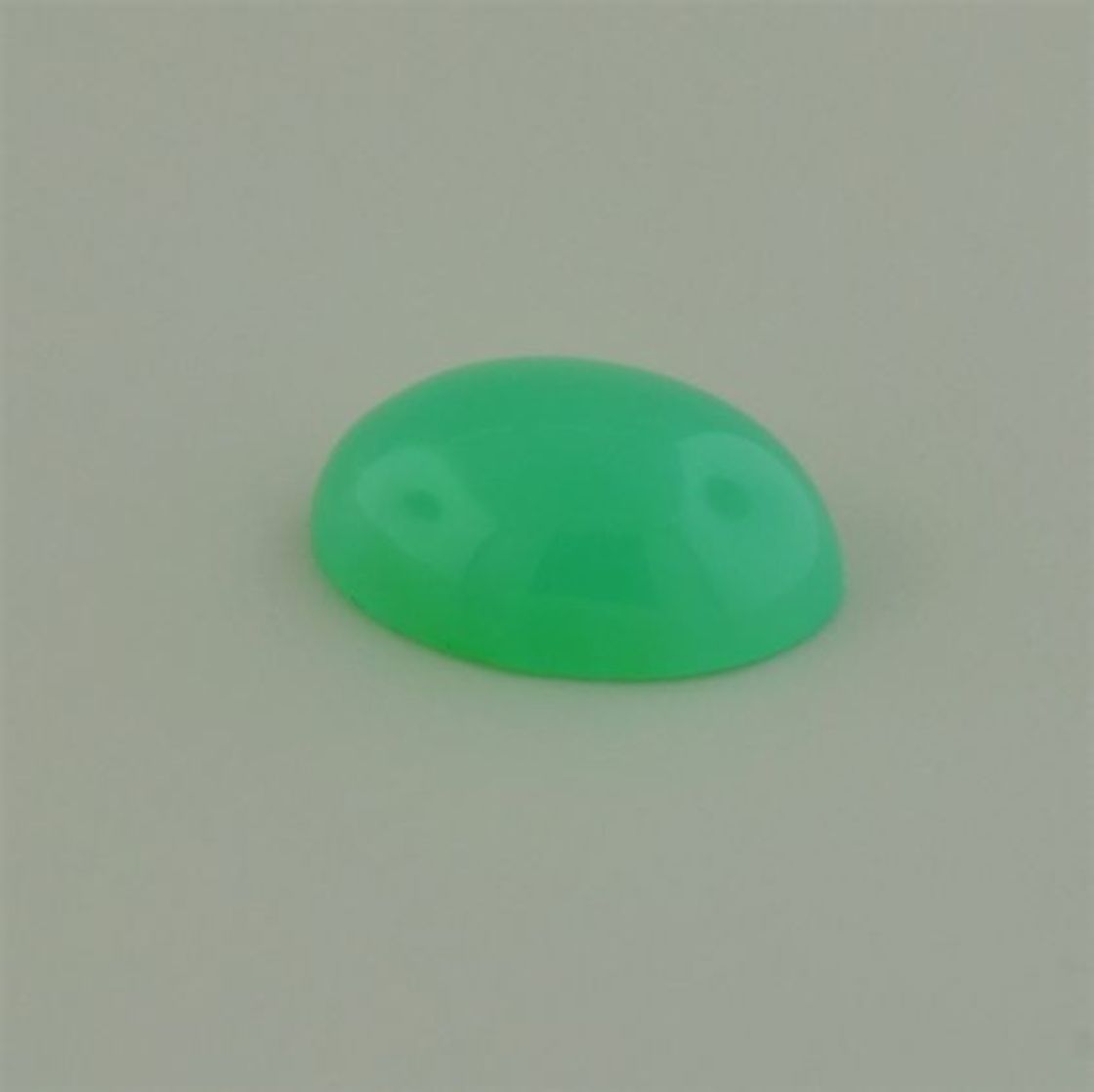 Chrysopras Cabochon oval grün 6,40 ct