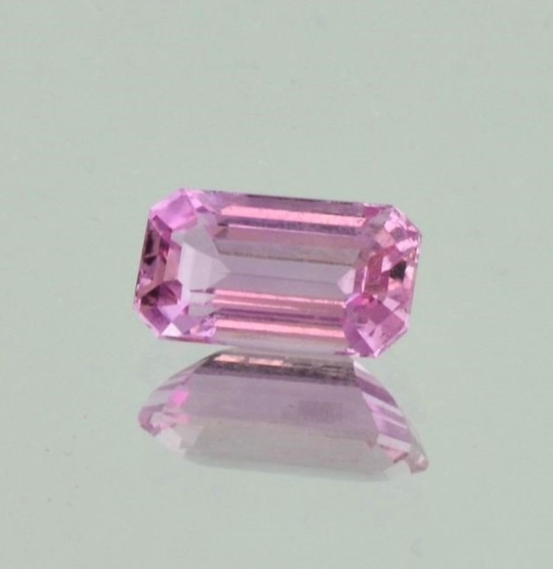 Topaz octagon pink untreated 3.46 ct.