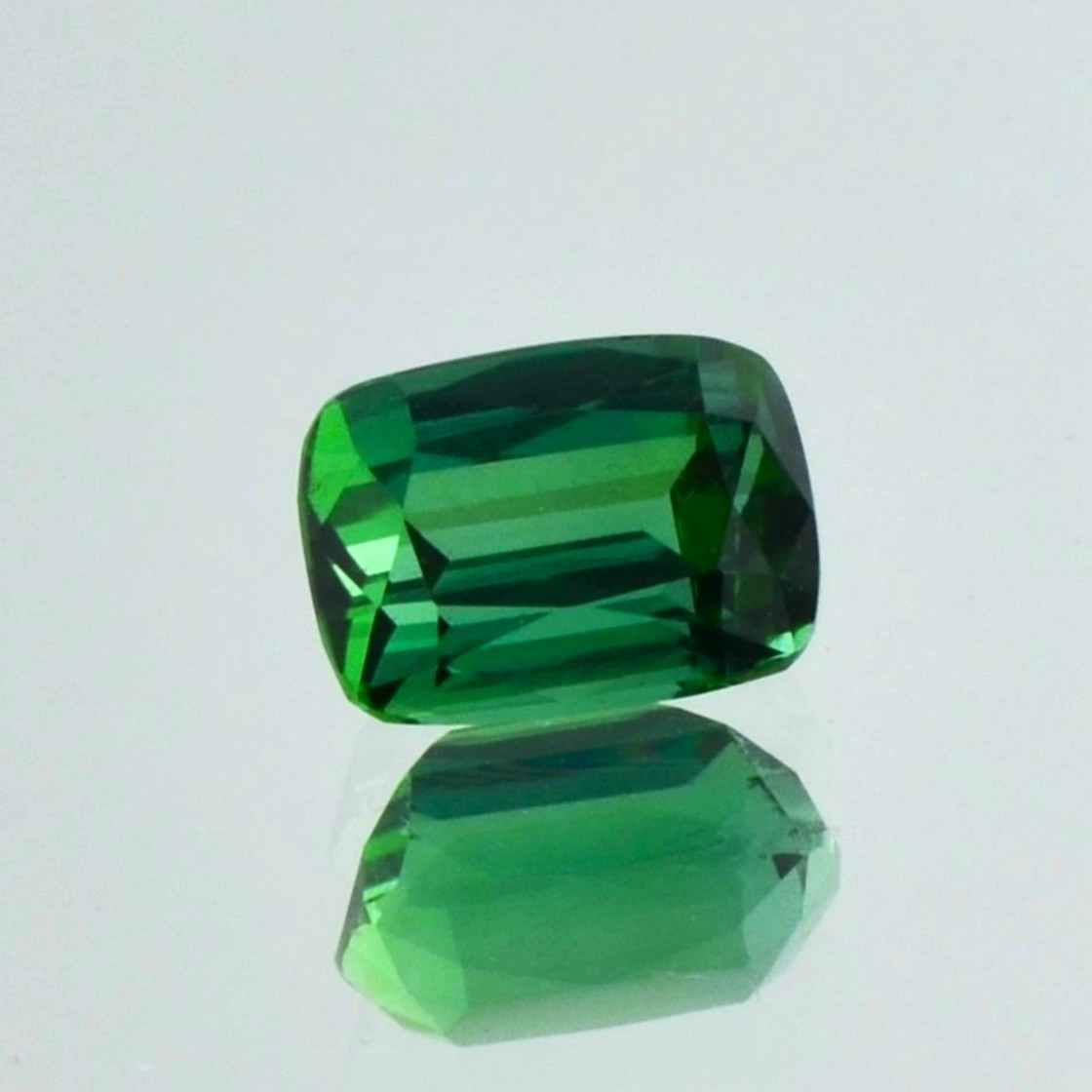 Green Tourmaline Tourmaline cushion intense green 2.85 ct