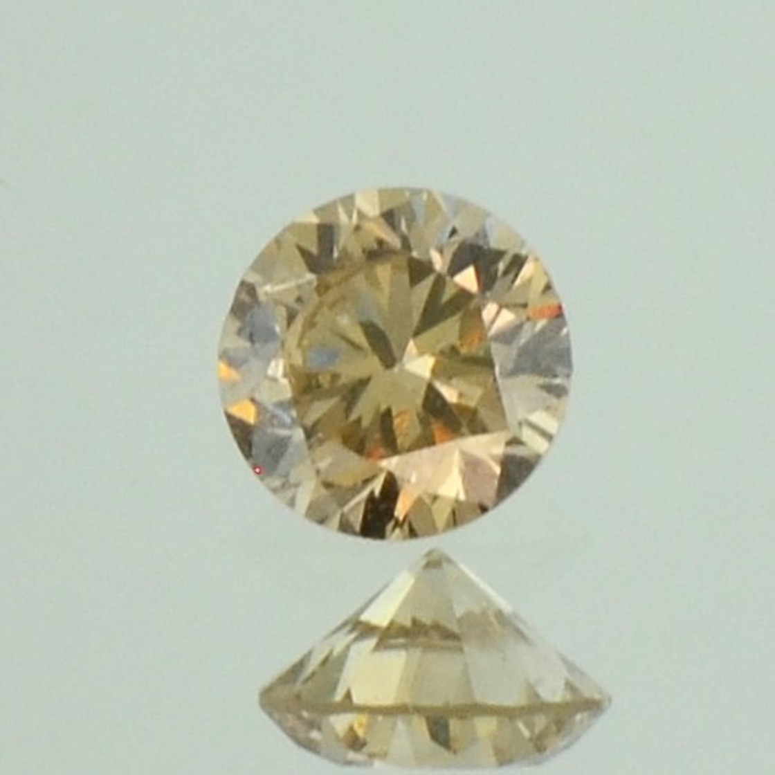 Farbdiamant Brillant champagne si1 0,35 ct