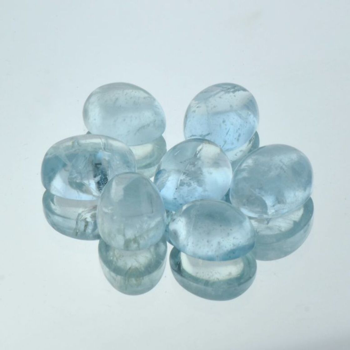 Aquamarin Lot Cabochons oval 52,80 ct