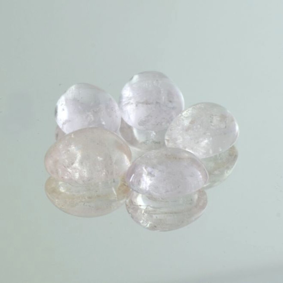 Morganit Lot Cabochons oval hellrosa 24,27 ct