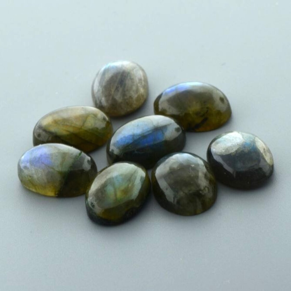 Labradorit Lot Cabochons oval 47,87 ct