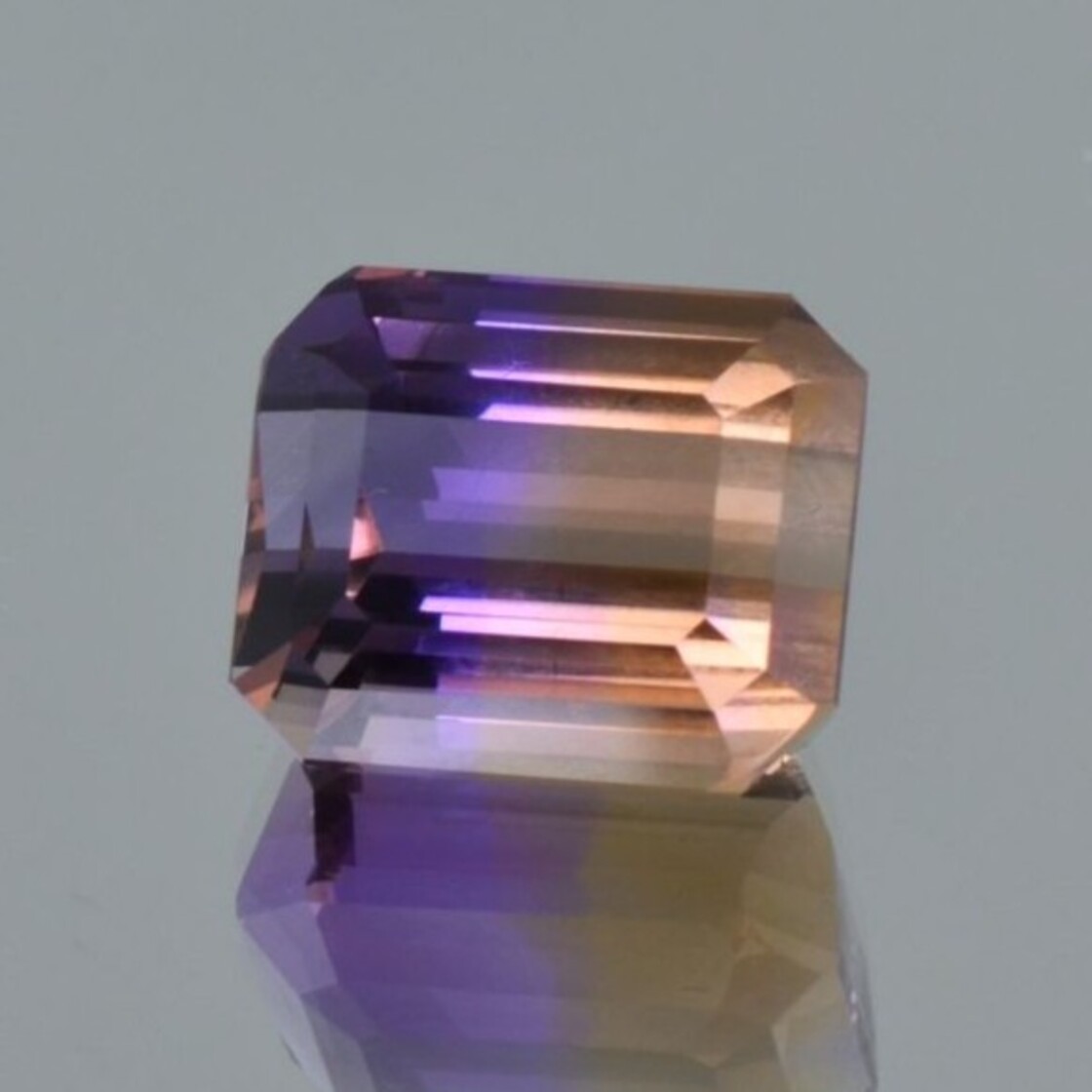 Ametrine octagon lila+gelb 11.62 ct.