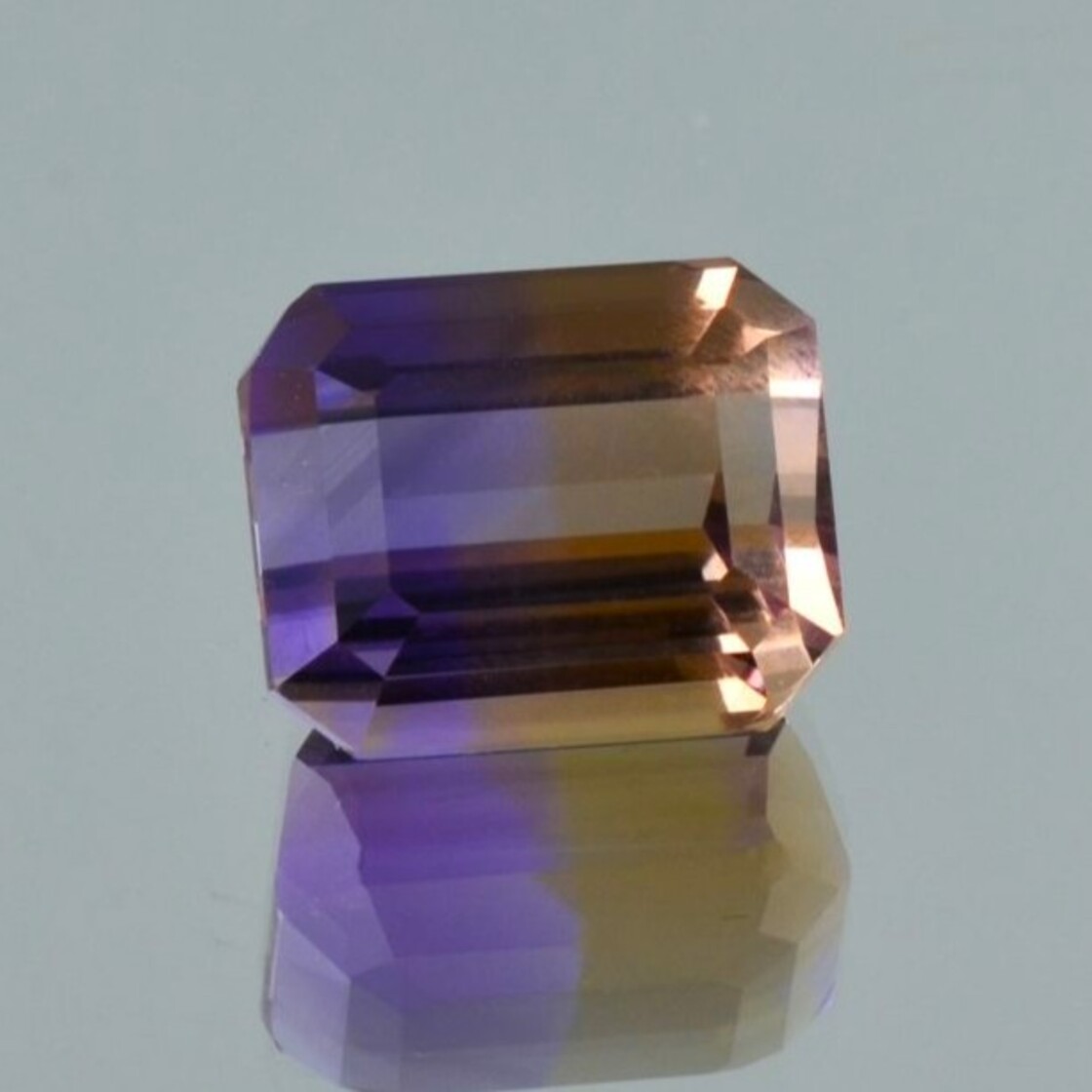 Ametrine octagon lila+gelb 11.62 ct.
