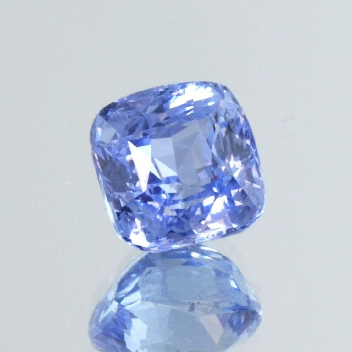 Sapphire cushion light blue untreated 7.13 ct.