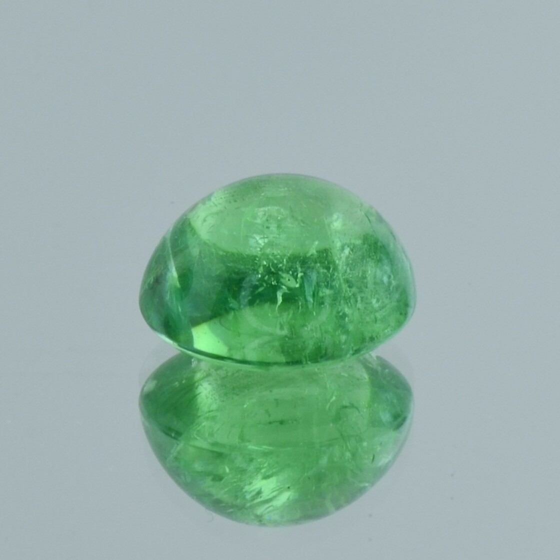 Garnet Grossularite cabochon oval mint green 8.73 ct.