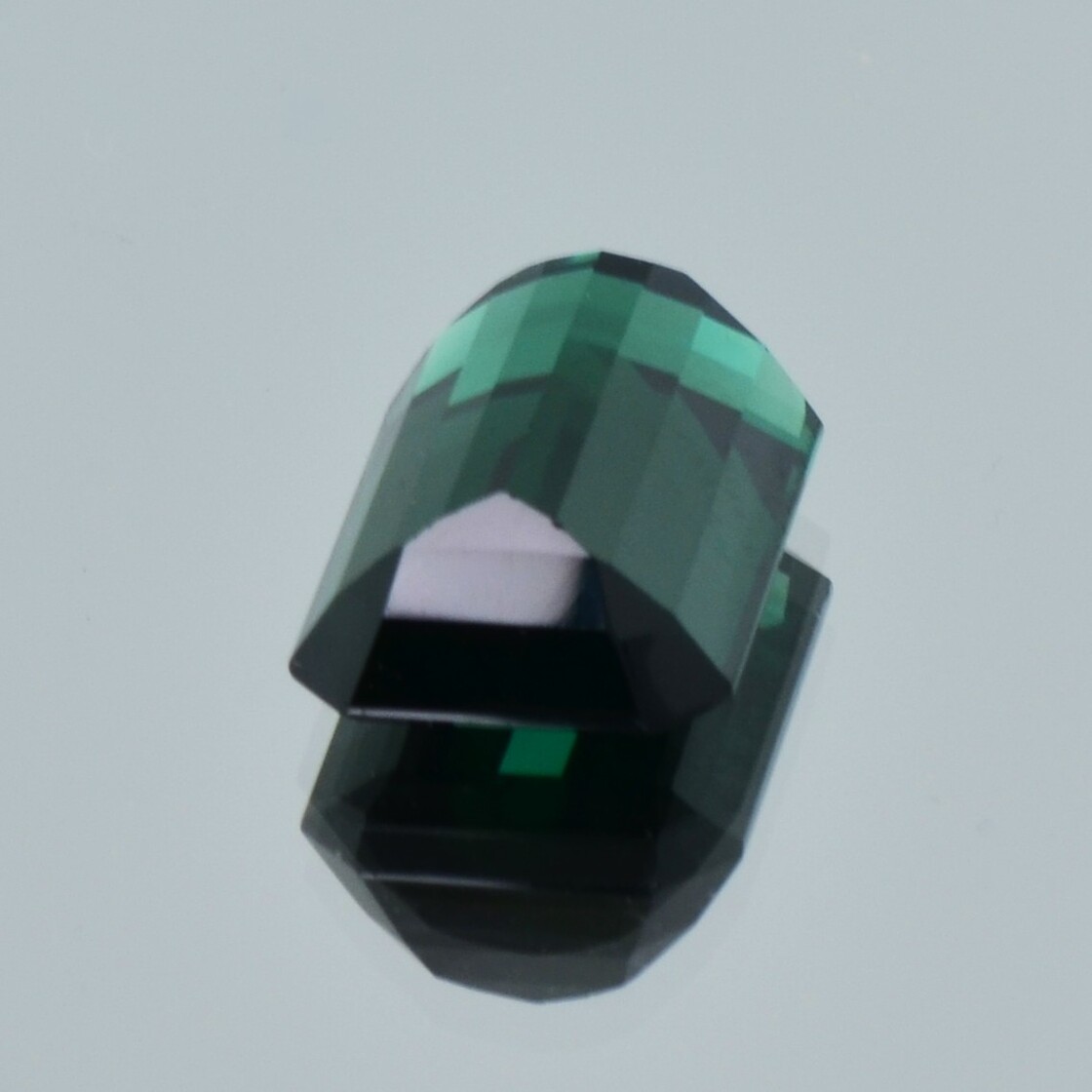 Tourmaline octagon bluish  green 9.21 ct.