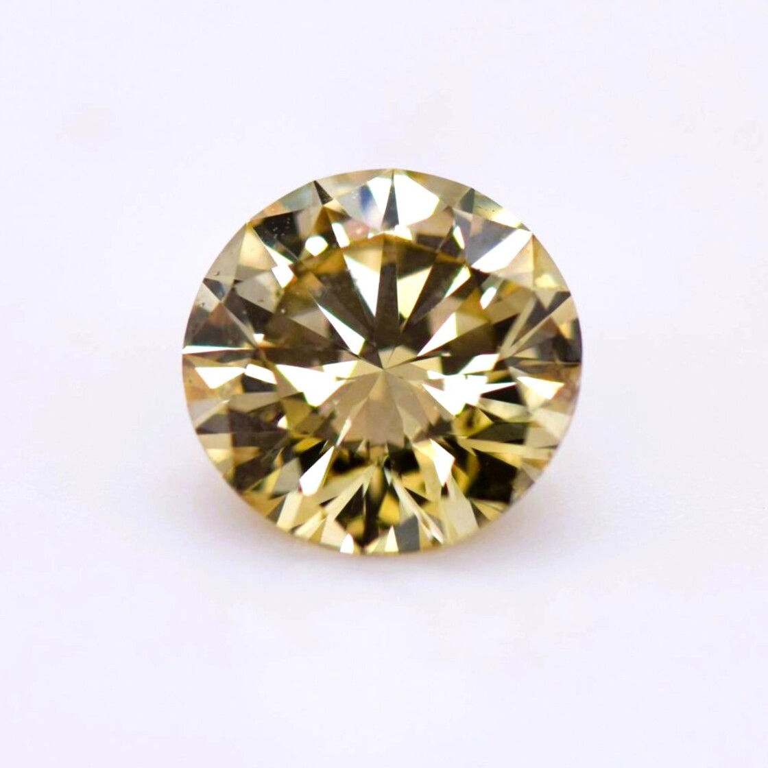 fancy diamond round brilliant champagne  si1 0.25 ct