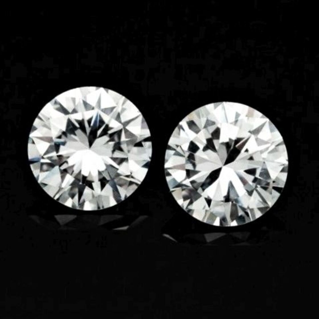 Diamanten Pair Brillanten hochfeines white D loupe clean 0.60 ct.