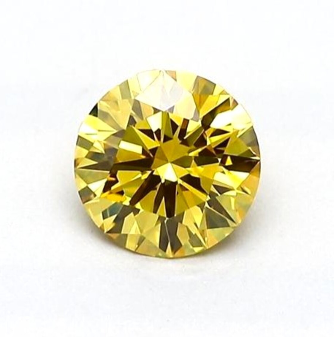Farbdiamant Brillant sehr intensives Gelb vs1 0,30 ct
