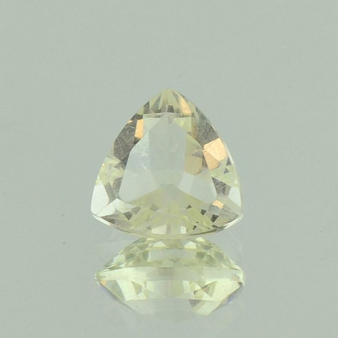 Sanidine Feldspar trillion very light yellow 3.43 ct