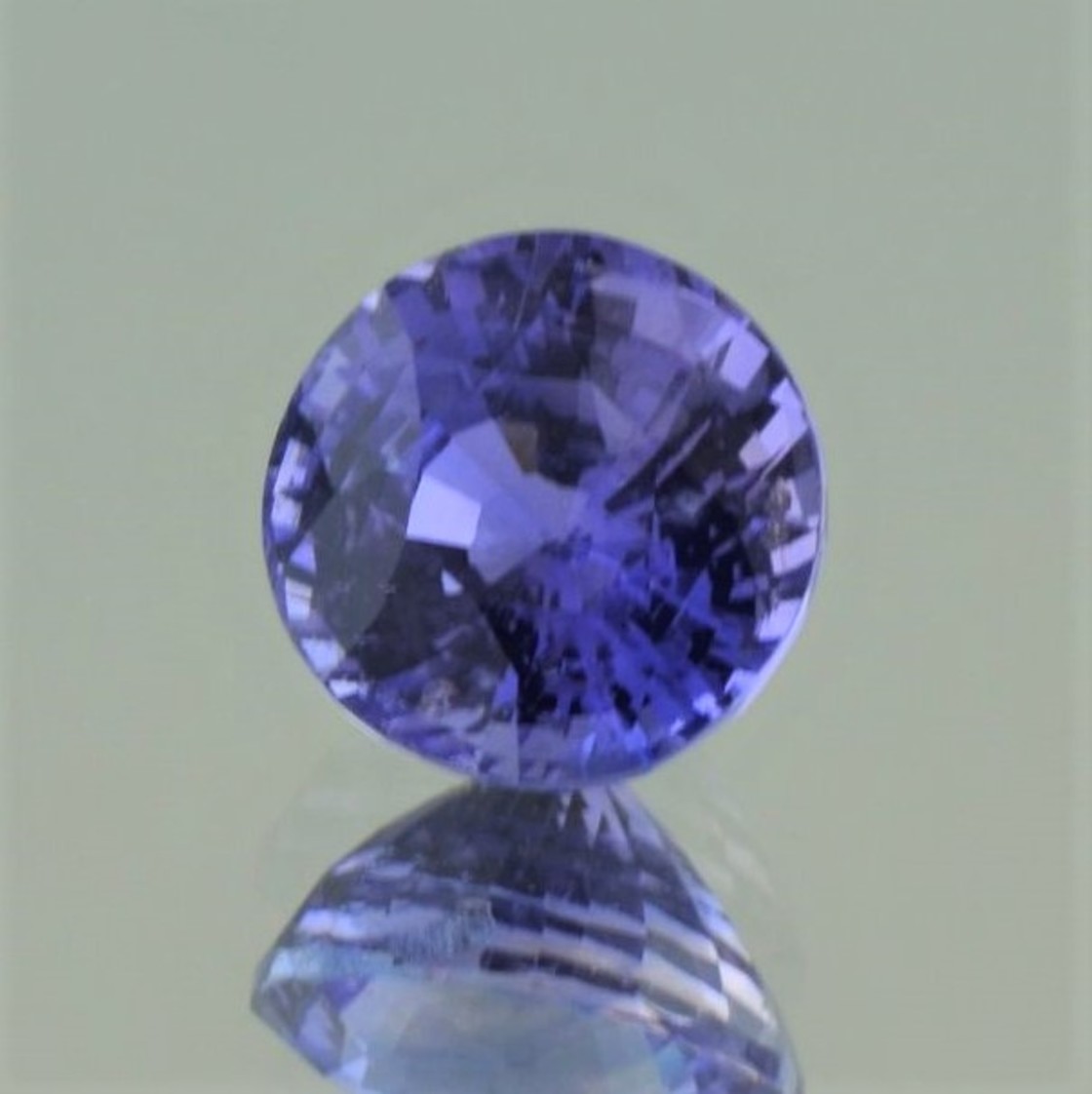 Saphir rund blauviolett unbehandelt 4,01 ct