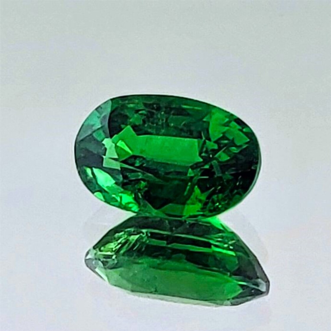 Tsavorite Garnet oval intense green 5.26 ct.
