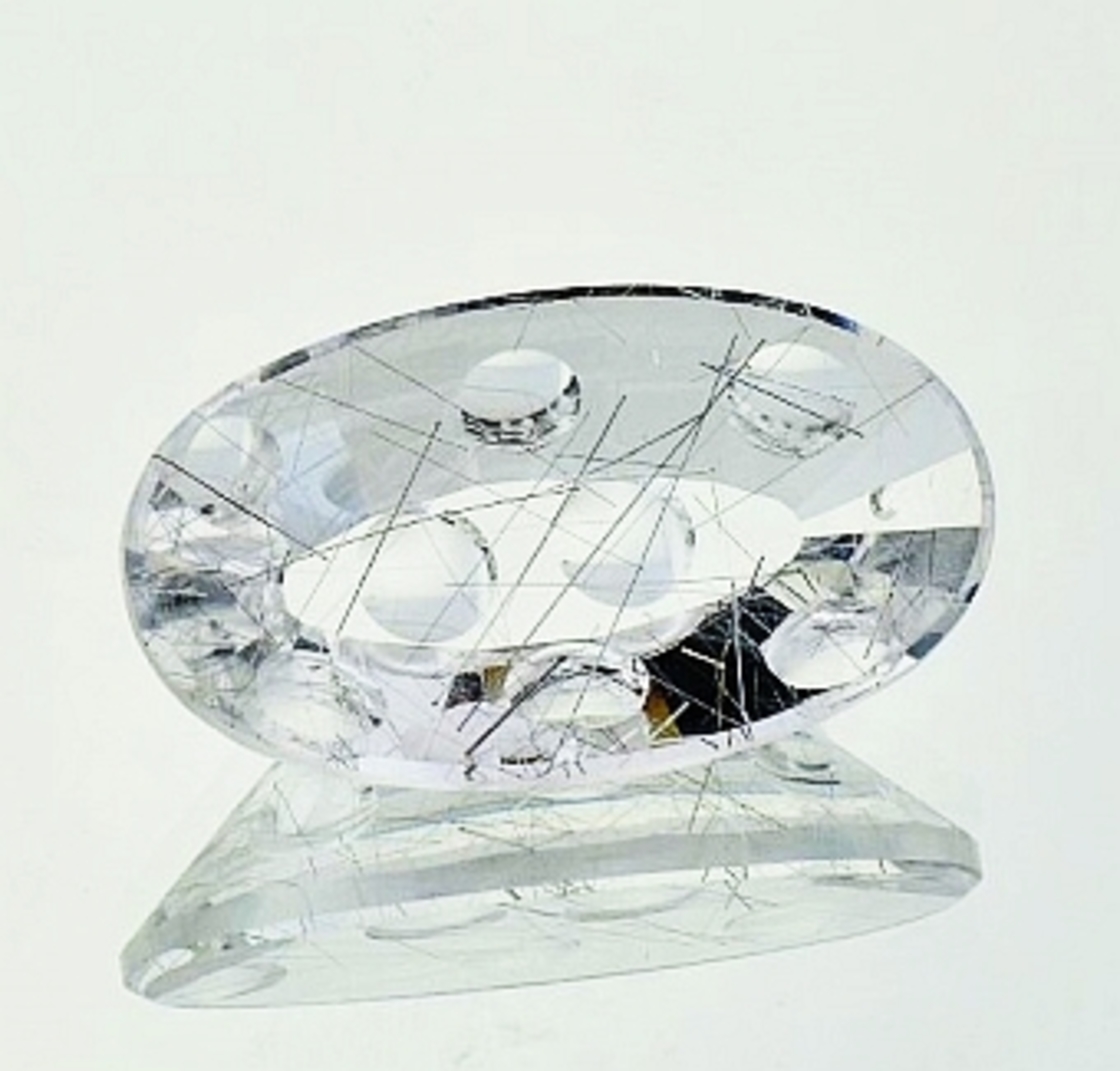 Quartz mit Turmalinnadeln Oval-Design 24.85 ct