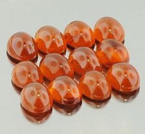 Spessartin Granat Lot, Oval Cabochon (ca. 25 ct.) aus Madagaskar Spessartin Granat Lot, Oval Cabochon (ca. 25 ct.) aus Madagaskar