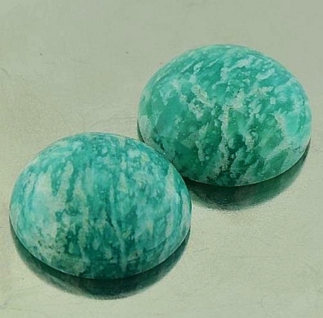 Amazonite Pair round 43.89 ct Amazonite Pair round 43.89 ct