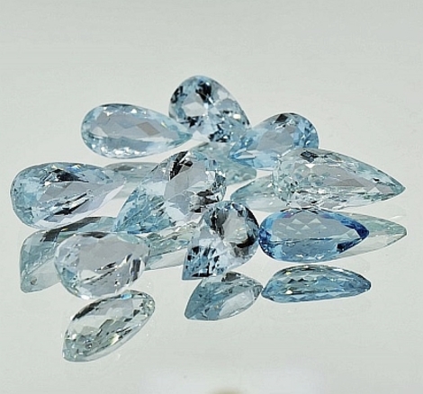 Aquamarin Lot Tropfen 21,08 ct Aquamarin Lot Tropfen 21,08 ct