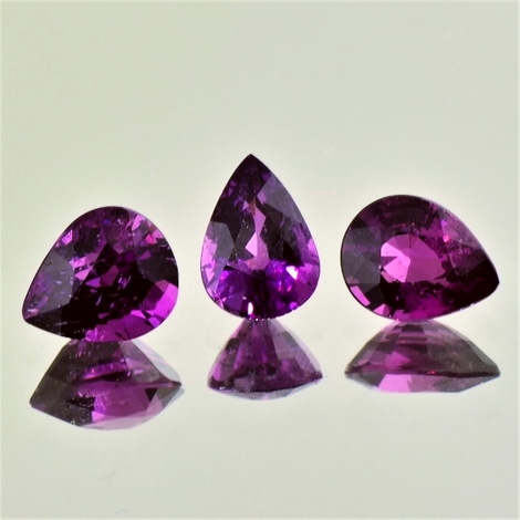 Rhodolith Trio Tropfen 5,83 ct Rhodolith Trio Tropfen 5,83 ct