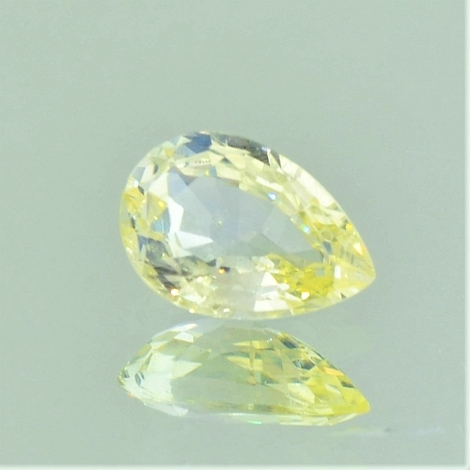 Saphir Tropfen zartgelb ungebrannt 1,45 ct Saphir Tropfen zartgelb ungebrannt 1,45 ct