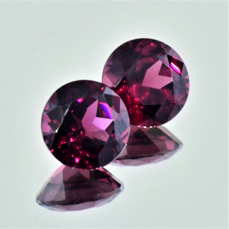 Rhodolith Duo rund 6,70 ct Rhodolith Duo rund 6,70 ct