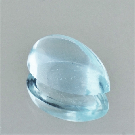 Aquamarin Cabochon Tropfen blassblau 6,76 ct Aquamarin Cabochon Tropfen blassblau 6,76 ct