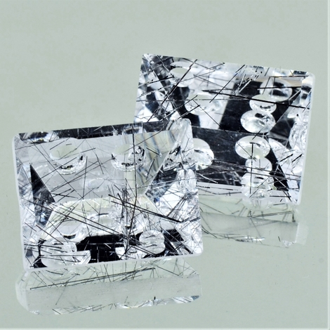 Turmalin-Quarz Duo Baguette-Design 53,52 ct Turmalin-Quarz Duo Baguette-Design 53,52 ct