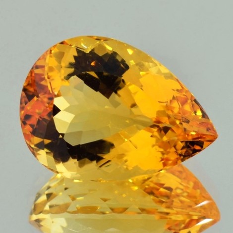 Citrin Tropfen gelborange 22,13 ct Citrin Tropfen gelborange 22,13 ct