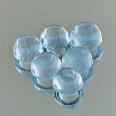 Aquamarin Lot Cabochon rund 22,70 ct Aquamarin Lot Cabochon rund 22,70 ct