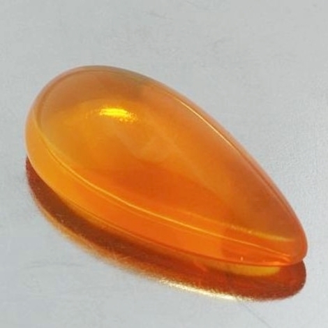 Fire Opal Cabochon pear orange 9.60 ct Fire Opal Cabochon pear orange 9.60 ct