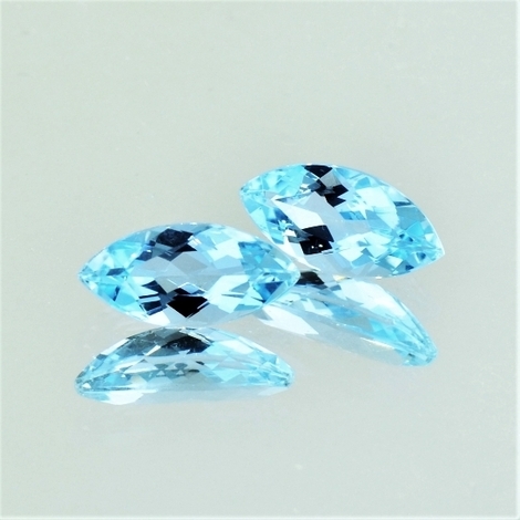 Aquamarin Duo Navette hellblau 3,14 ct Aquamarin Duo Navette hellblau 3,14 ct