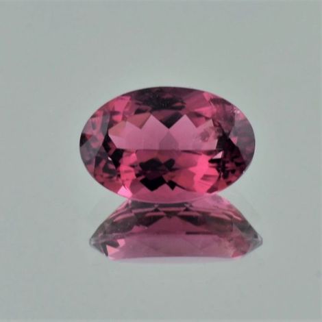 Rubellite oval pinkish red 6.36 ct
