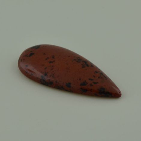 Obsidian Cabochon Tropfen rotbraun+schwarz 33,19 ct