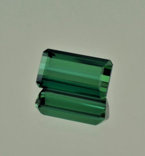 Verdelith Turmalin grün octagon 4,31 ct.