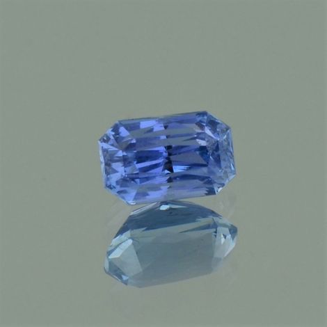 Saphir octagon-princess blau ungebrannt 2,09 ct.