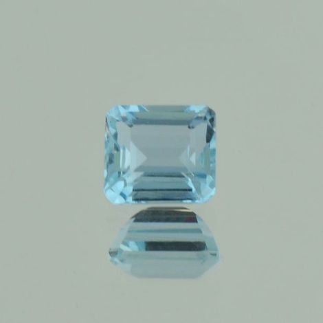 Aquamarine octagon light blue 1.43 ct