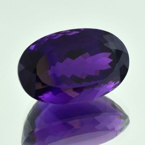 Amethyst oval intense violet 46.96 ct