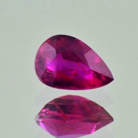 Ruby pear red unheated 2.02 ct