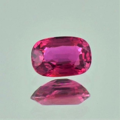 Ruby cushion red unheated 1.59 ct.