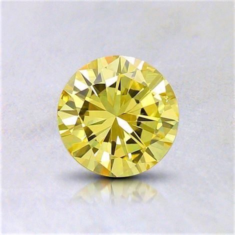 Farbdiamant Brillant sehr intensives Gelb vs1 0,38 ct