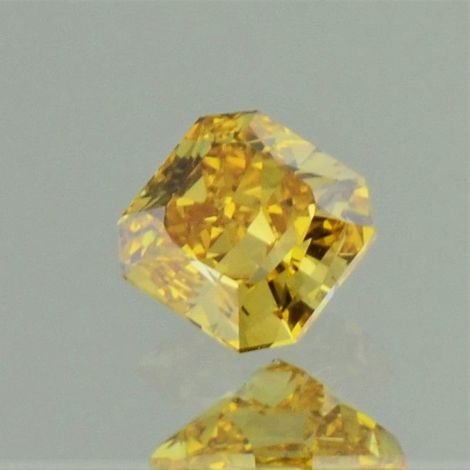 Fancy Diamond radiant intense orange yellow VVS2 0.59 ct