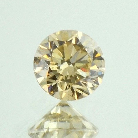 Farbdiamant Brillant champagne si1 0,61 ct.