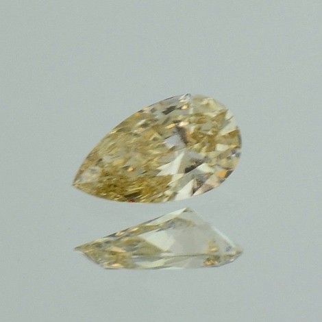 Farbdiamant Tropfen bräunlich hellgelb vvs1 0,50 ct