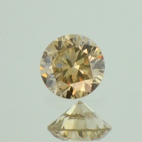 Fancy Diamond round brilliant champagne  si1 0.35 ct