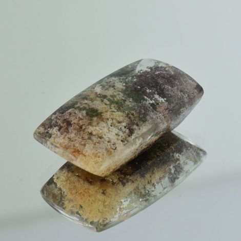 Lodolite-Quartz cushion 36.91 ct