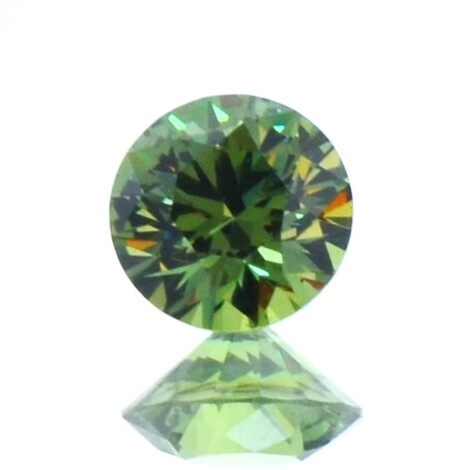 Demantoid Granat rund-brillantiert grün 1,67 ct